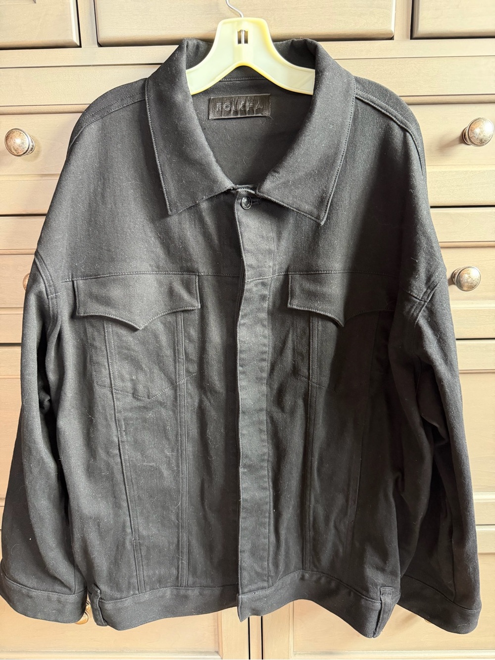Roucha Black Oversized Jacket